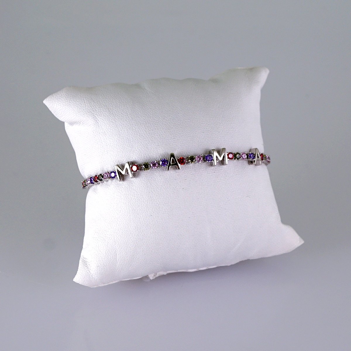 Women Bracelets/ Pulseras Dama/ Zircon Stone/ Silver Color// B1144