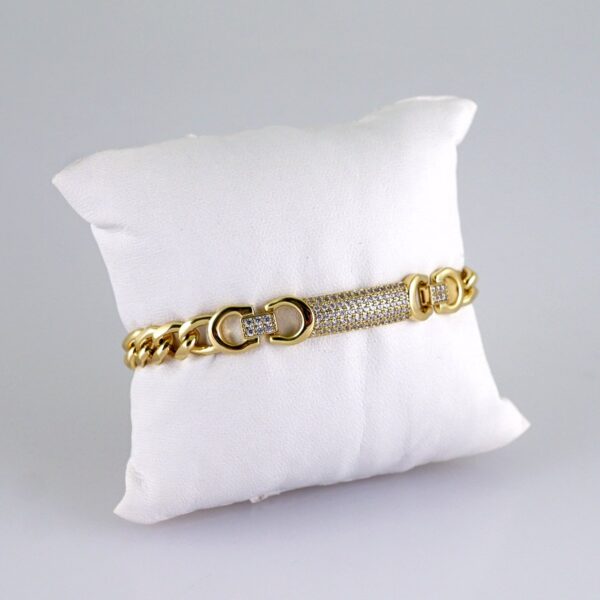 Women Bracelets/ Pulseras Dama/ Zircon Stone/ 14K Real Color// B1148