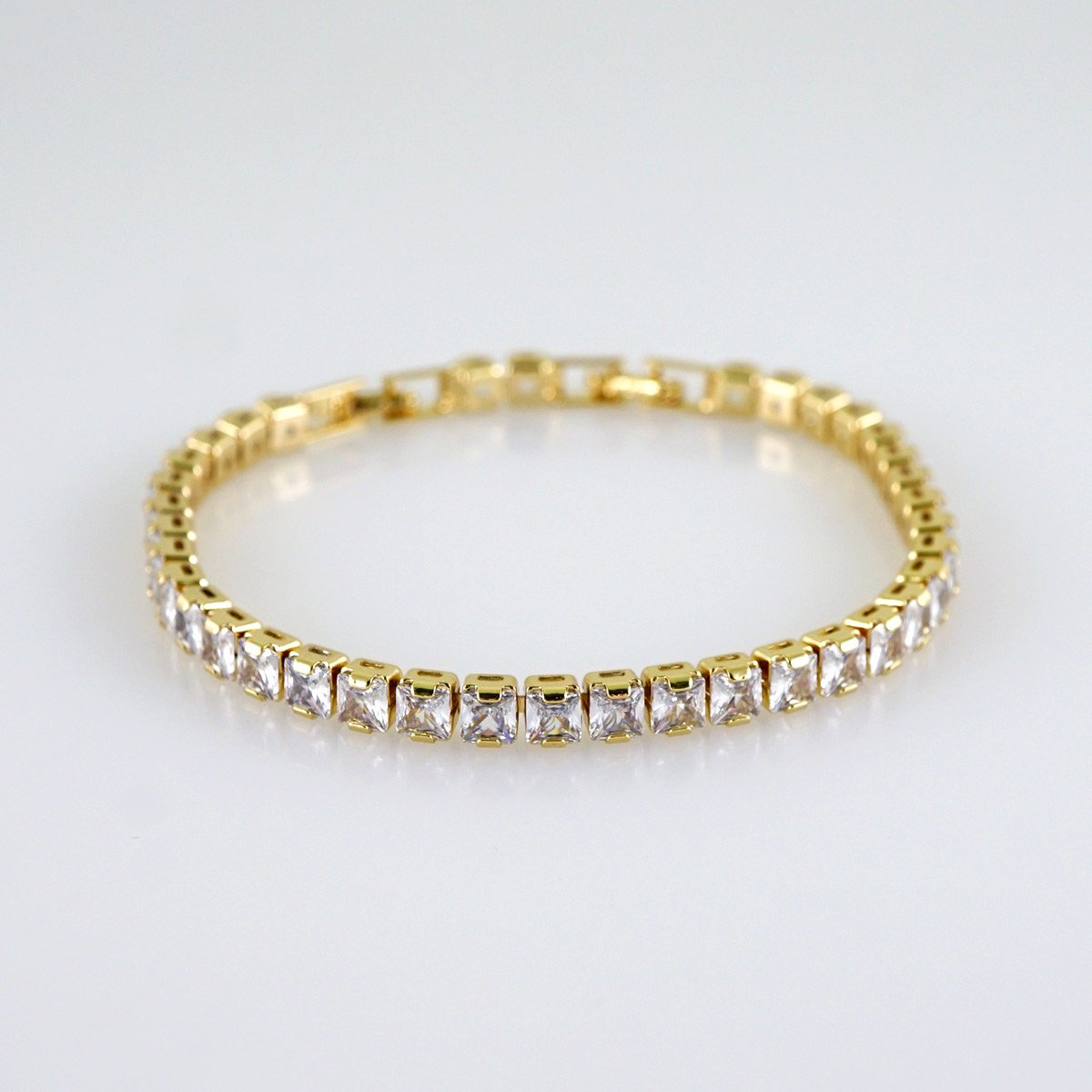 Women Bracelets/ Pulseras Dama/ Zircon Stone/ 14K Real Color// B1151 - Image 2