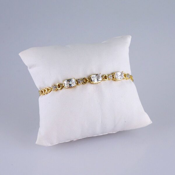 Women Bracelets/ Pulseras Dama/ Zircon Stone/ 14K Real Color// B1165