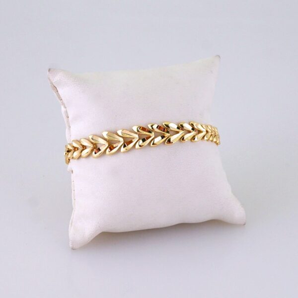Women Bracelets/ Pulseras Dama/ Plain/ 14K Real Color// B1188