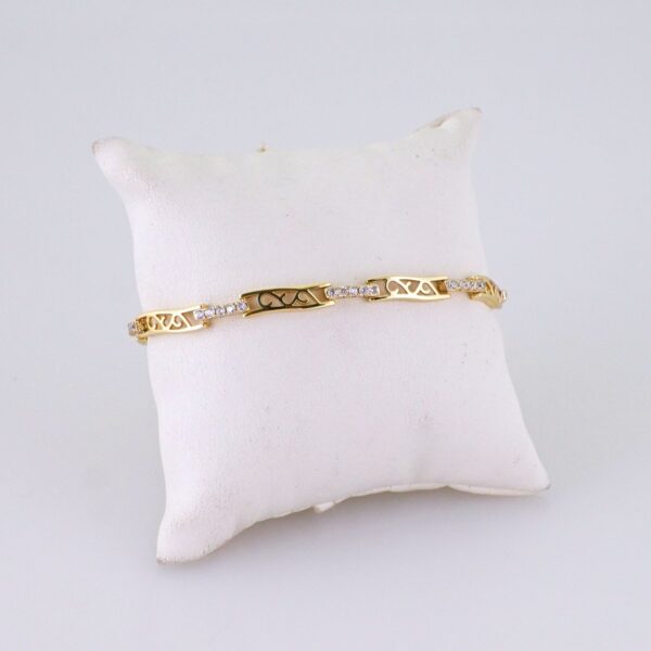 Women Bracelets/ Pulseras Dama/ Zircon Stone/ 14K Real Color// B1190