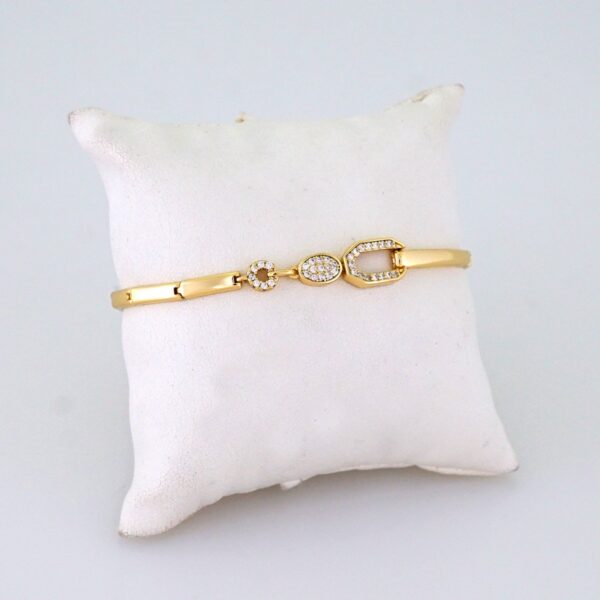 Women Bracelets/ Pulseras Dama/ Zircon Stone/ 14K Real Color// B1191