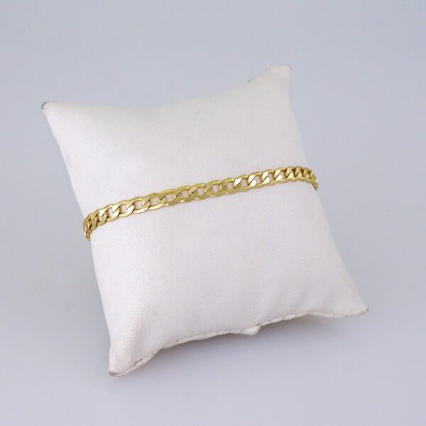 Bracelets/ Pulseras / Plain 4mm/ 14K Real Color// B1226