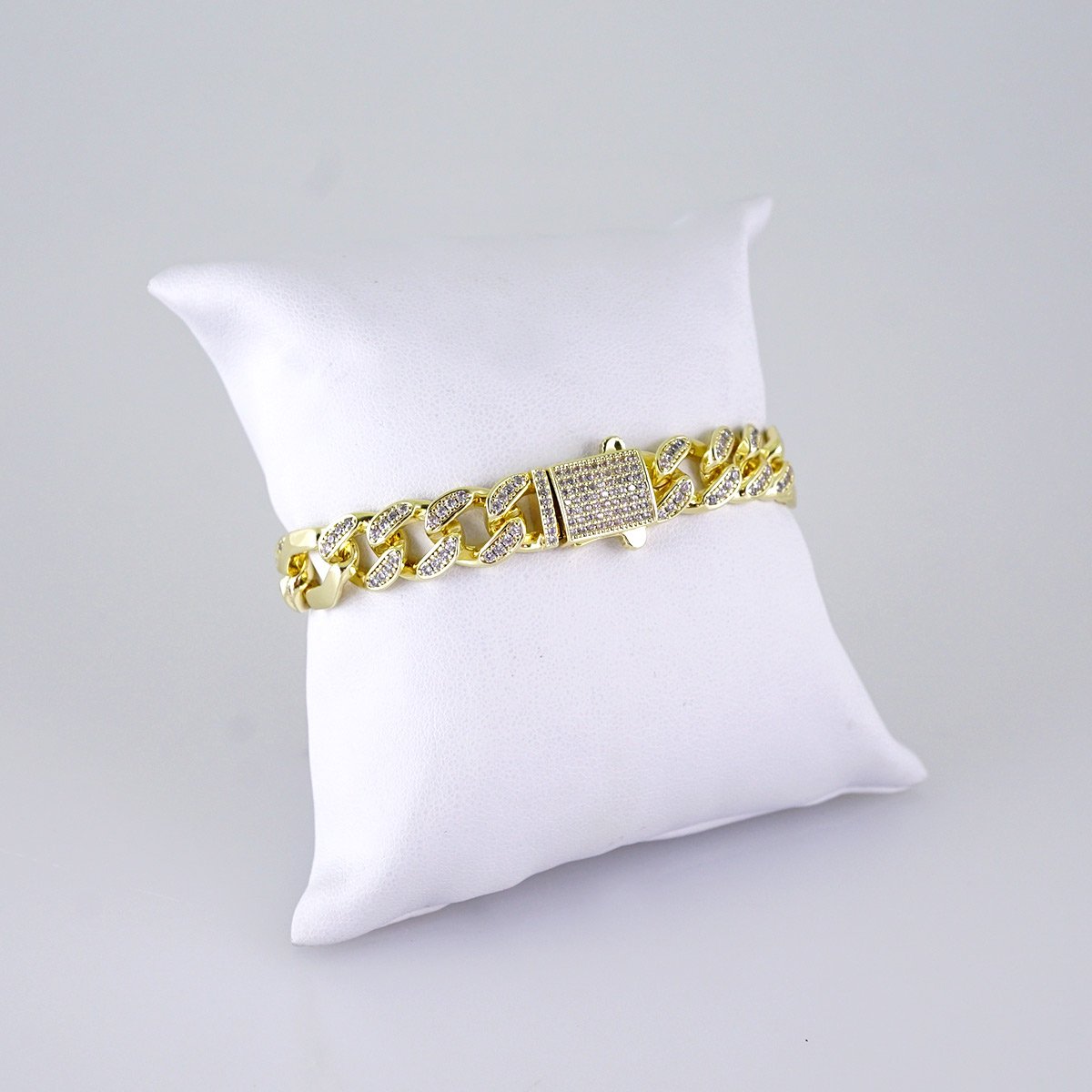 Bracelets/ Zircon Stone/ 14K Real Color/ 8mm/Cierre Original// B1227