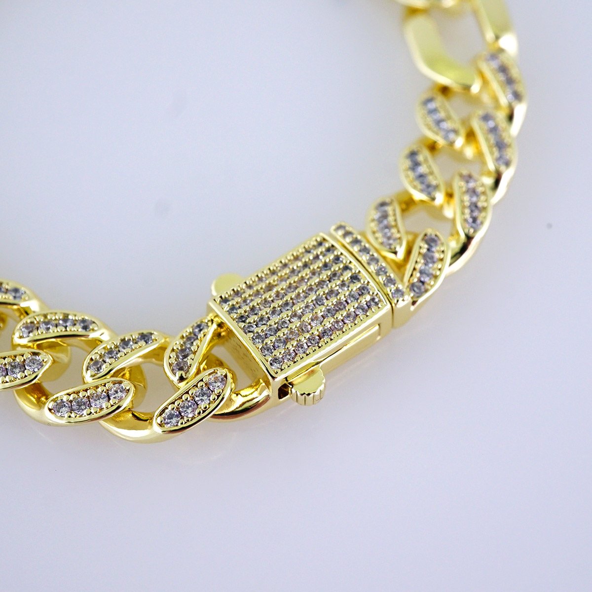 Bracelets/ Zircon Stone/ 14K Real Color/ 8mm/Cierre Original// B1227 - Image 3