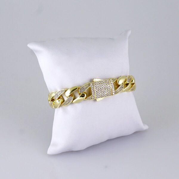 Bracelets/ Zircon Stone/ 14K Real Color/ 8mm/ Cierre Original// B1229