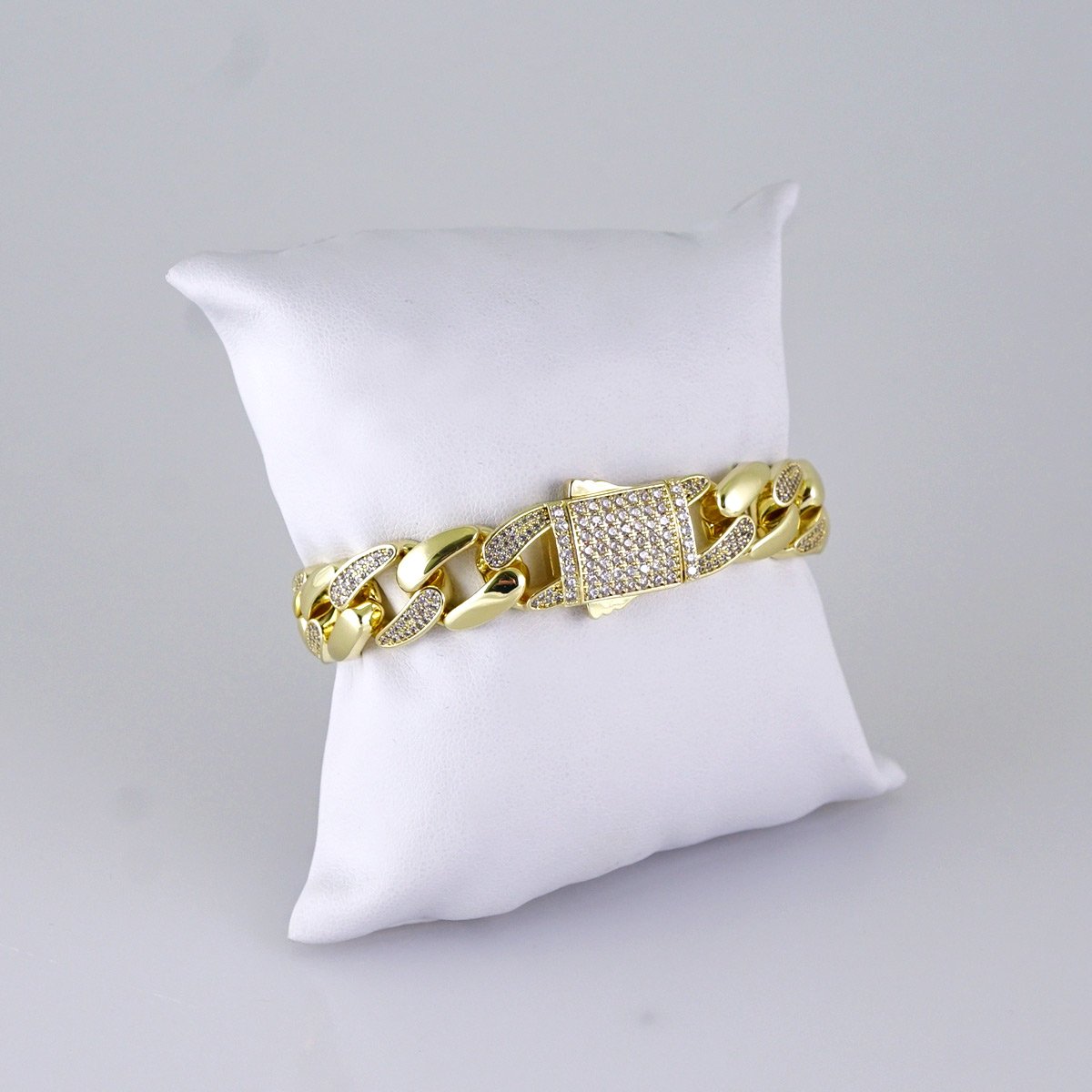 Bracelets/ Zircon Stone/ 14K Real Color/ 8mm/ Cierre Original// B1229