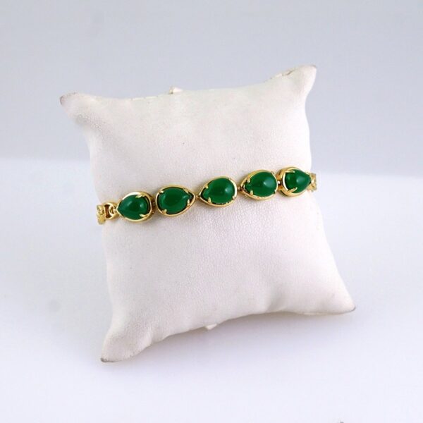 Women Bracelets/ Pulseras Dama/ Zircon Stone/ 14K Real Color// B1230