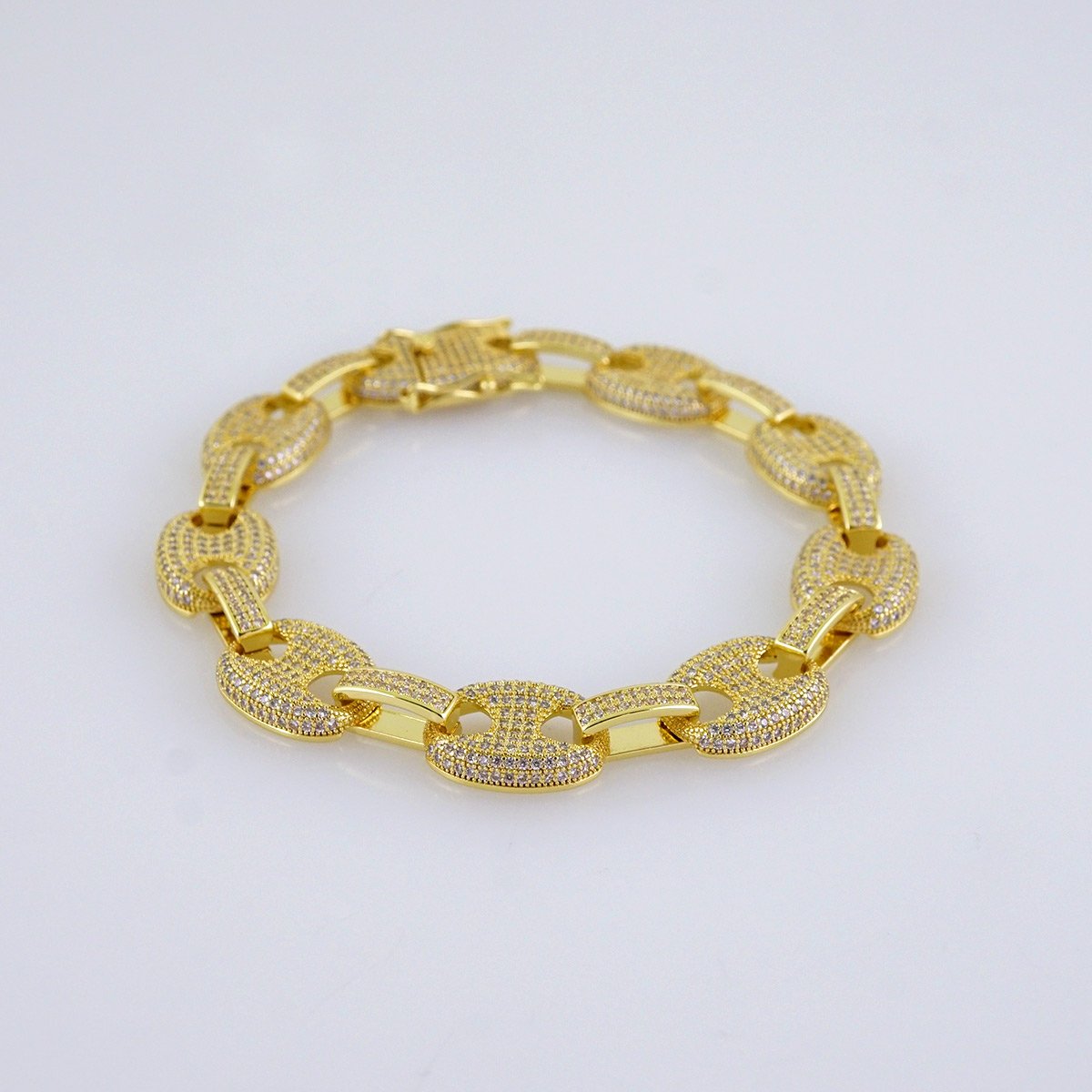 Bracelets/ Zircon Stone/ 14K Real Color/ 8mm/ Cierre Original/ Stainless Steel// B1244 - Image 2