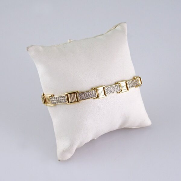 Women Bracelets-Pulseras Dama- Zircon Stone- 14K Real Color- B1267