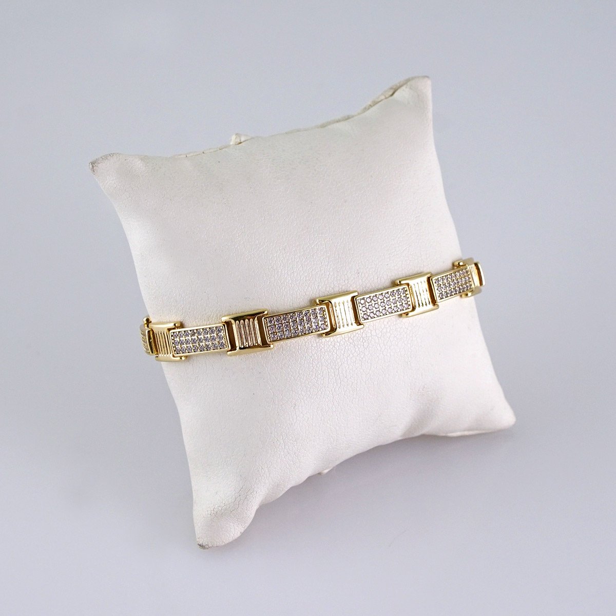 Women Bracelets-Pulseras Dama- Zircon Stone- 14K Real Color- B1267