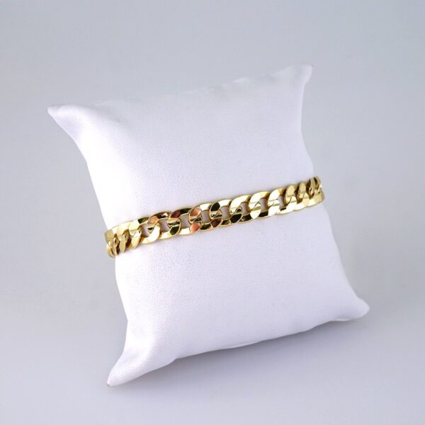 B1292 Bracelets Woman/ Pulseras Dama/ Plain/ 14K Real Color 8MM