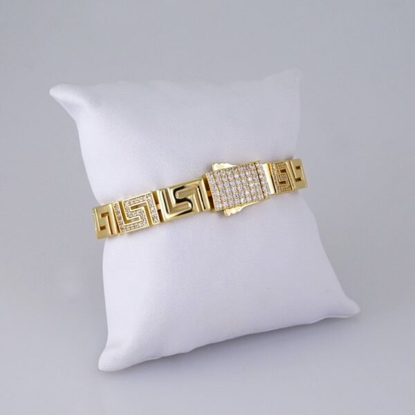 B1307 Bracelet - Pulseras/ Zircon Stone - 14K Real Color