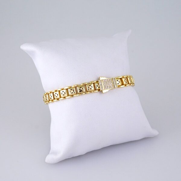 B1311 Bracelet - Pulseras/ Zircon Stone - 14K Real Color