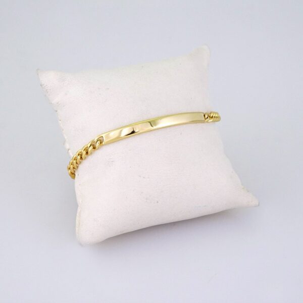 B1331 Bracelet - Pulseras/Plain/ 14K Real Color