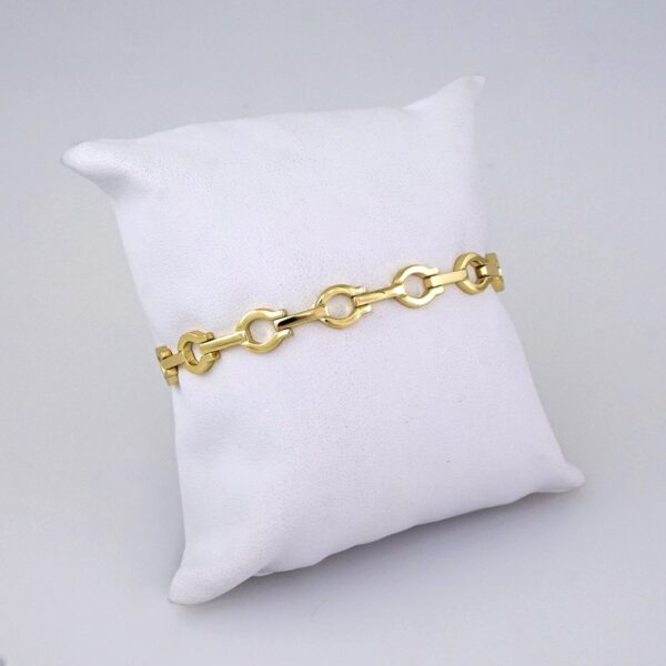 B1341 Bracelet - Pulseras/Plain/ 14K Real Color