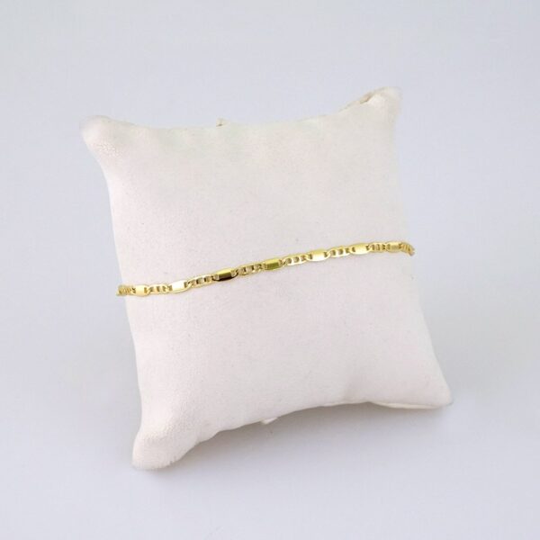 B1344 Bracelet - Pulseras/Plain/ 14K Real Color