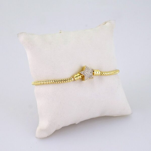 B1346 Bracelet - Pulseras/ Zircon Stone - 14K Real Color