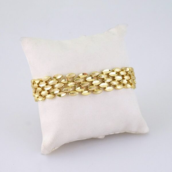 B1350 Bracelet - Pulseras/Plain/ 14K Real Color
