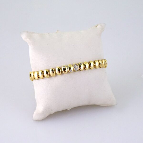 B1356 Bracelet - Pulseras - Zircon Stone - 14K Real Color