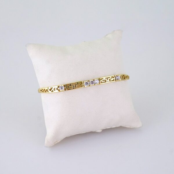 B1371 Bracelet - Pulseras - Zircon Stone - 14K Real Color
