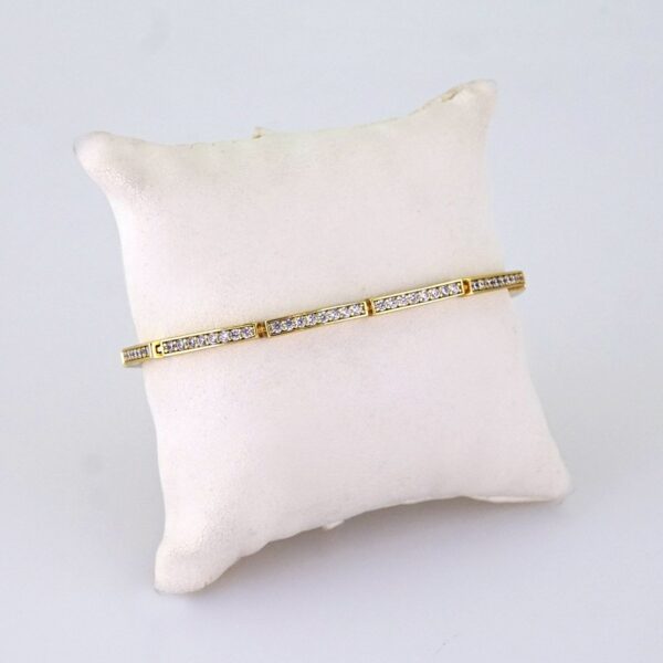 B1372 Bracelet - Pulseras - Zircon Stone - 14K Real Color