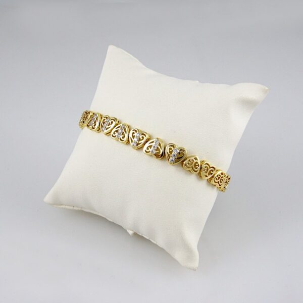 Bracelets Woman/ Pulseras mujer/  Zircon Stone/  14K Real Color// B171