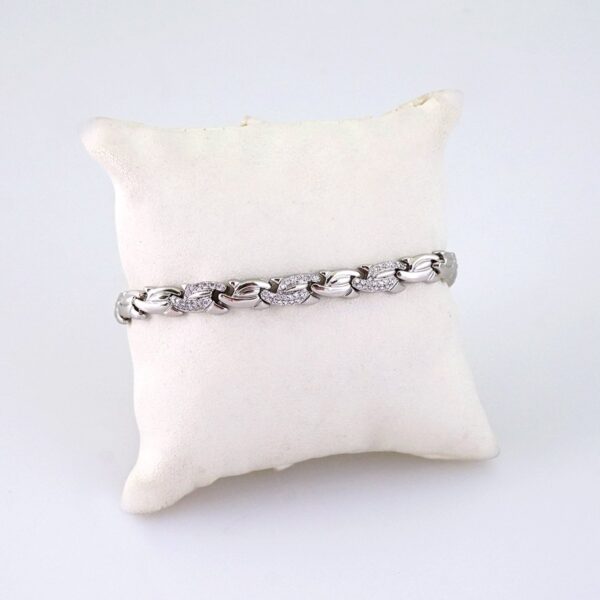 B1362 Bracelet - Pulseras - Zircon Stone - Silver Color