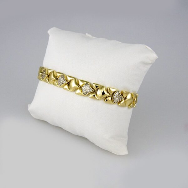Bracelets Woman/ Pulseras Dama/  Zircon Stone/ 14K Real Color// B245
