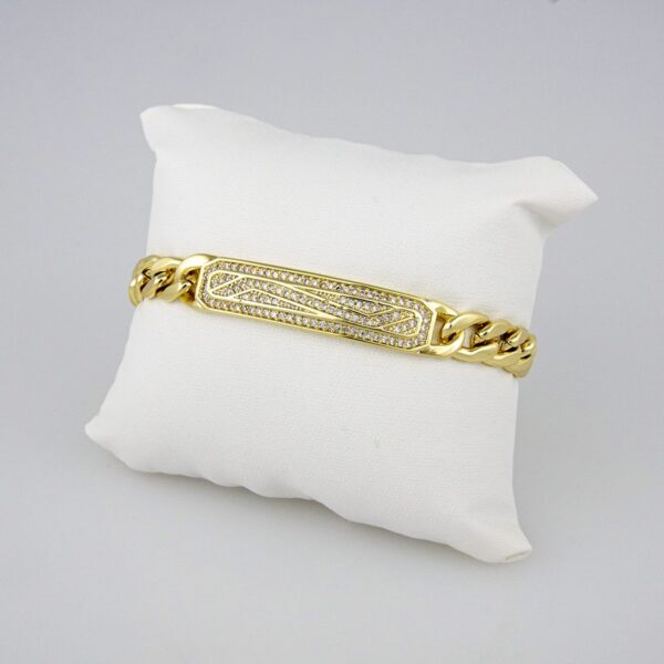Bracelets Woman/ Pulseras mujer/   Zircon Stone/  14K Real Color// B250