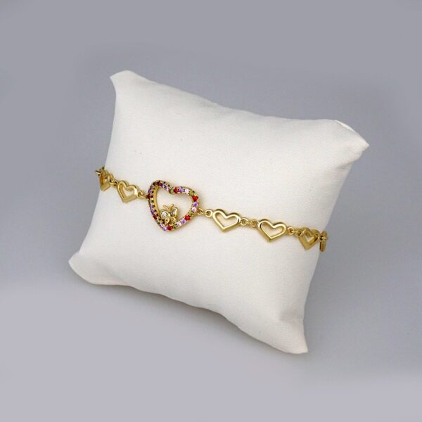 Bracelets Woman/ Pulseras Dama/ Zircon Stone/14K Real Color// B255