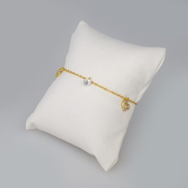 Bracelets Woman/ Pulseras Dama/  Zircon Stone/ 14K Real Color// B258
