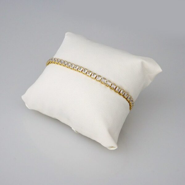 Bracelets Woman/ Pulseras Dama/  Zircon Stone/ 14K Real Color// B263