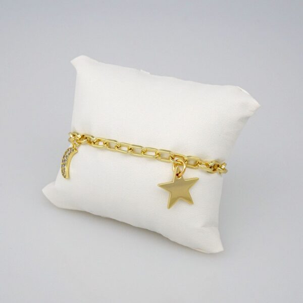 Bracelets Woman/ Pulseras mujer/   Zircon Stone/  14K Real Color// B272
