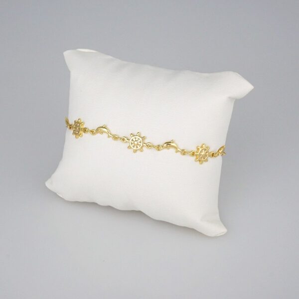 Bracelets Woman/ Pulseras Dama/ Zircon Stone/14K Real Color// B278