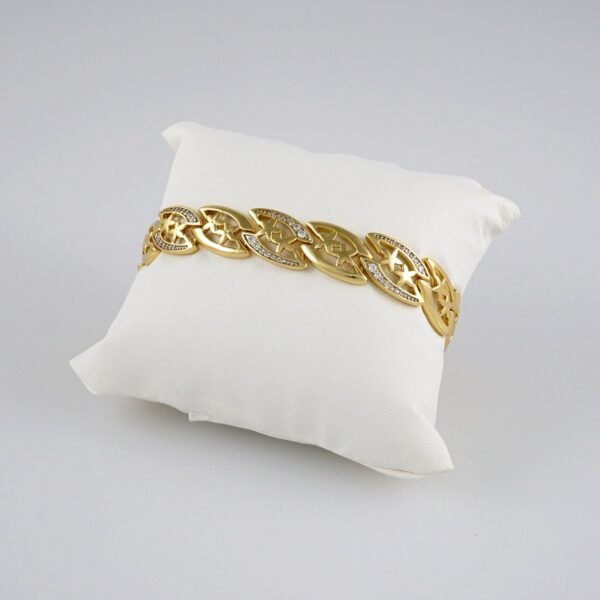 Bracelets Woman/ Manillas Mujer/  14K Real Color/ Zircon Stone// B283