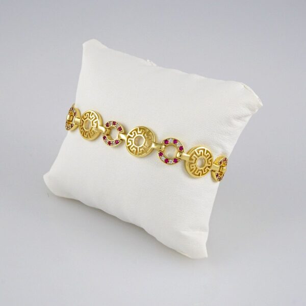 Bracelets Woman/ Manillas Mujer/  14K Real Color/ Zircon Stone// B284