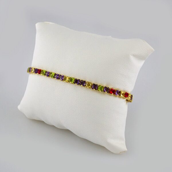 Bracelets Woman/ Pulseras Dama/ Zircon Stone/14K Real Color// B307