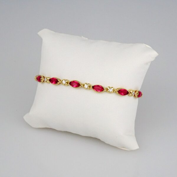 Bracelets Woman/ Pulseras Dama/  Zircon Stone/  14K Real Color// B300