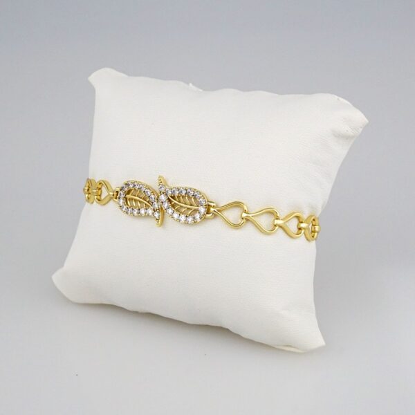 Bracelets Woman/ Pulseras Dama/  Zircon Stone/  14K Real Color// B310