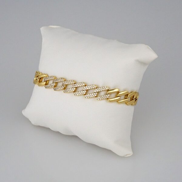 Bracelets Woman/ Pulseras Dama/ Zircon Stone/14K Real Color// B338