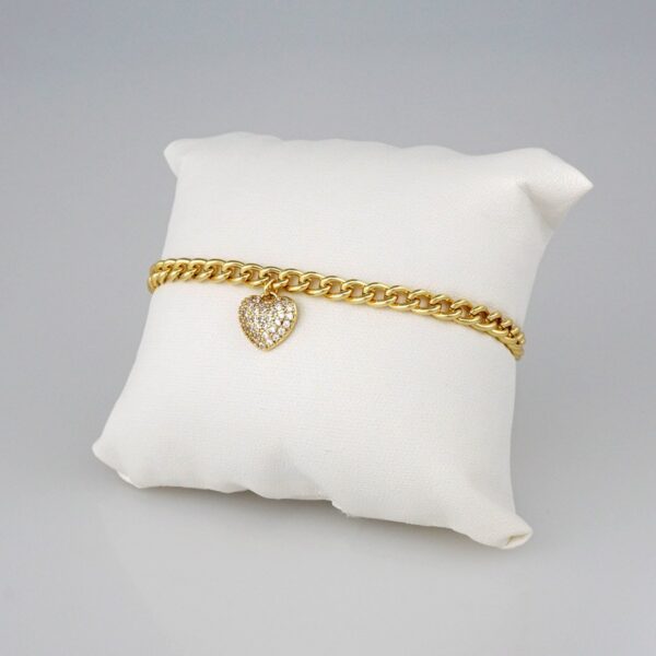 Bracelets Woman/ Pulseras Dama/  Zircon Stone/  14K Real Color// B344