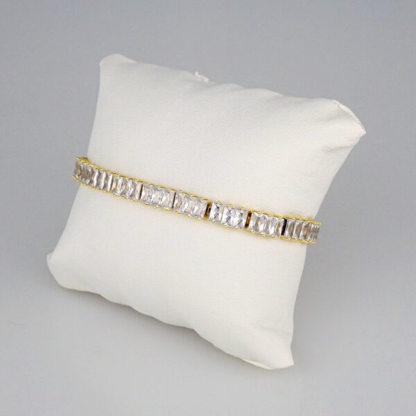 Bracelets Woman/ Pulseras Dama/  Zircon Stone/  14K Real Color// B361