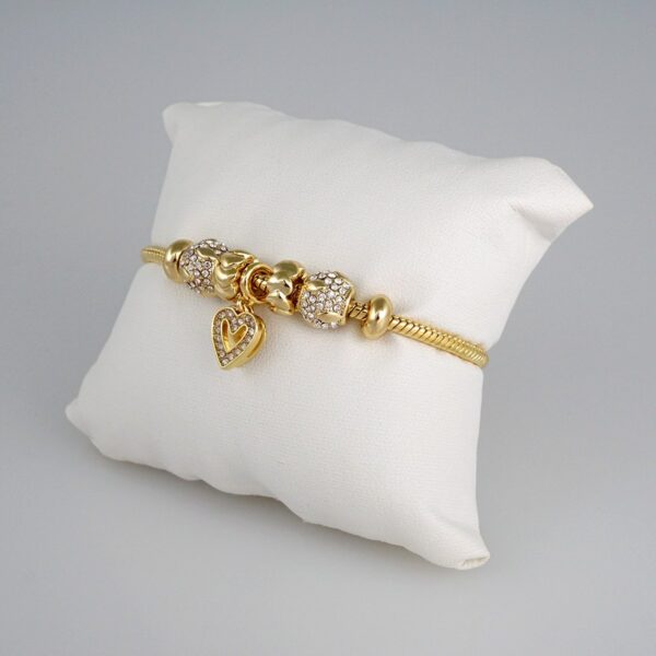 Women Bracelets/ Pulseras Dama/ Zircon Stone/14K Real Color// B377