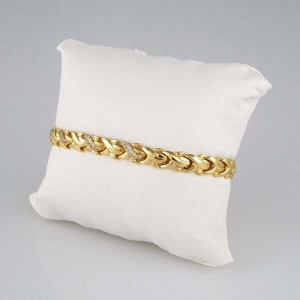 Bracelets Woman/ Manillas Mujer/  14K Real Color/  Zircon Stone// B385
