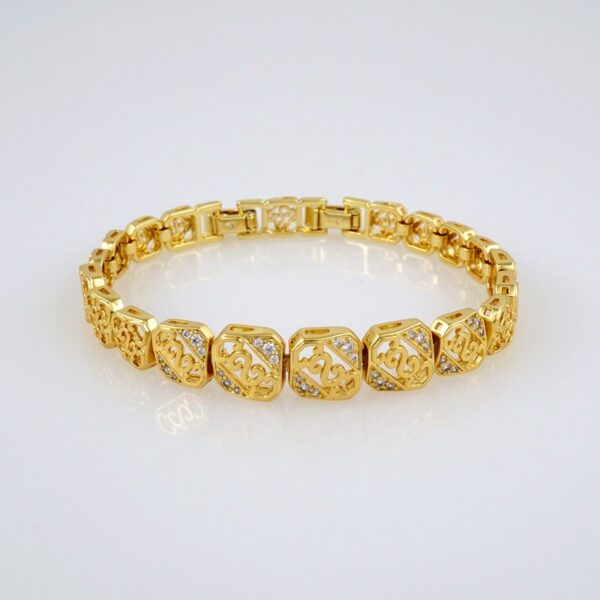 Bracelets Woman/ Pulseras Dama/  Zircon Stone/  14K Real Color// B394