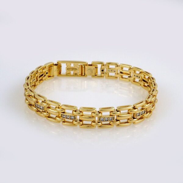 Bracelets Woman/ Manillas Mujer/  14K Real Color/  Zircon Stone// B403