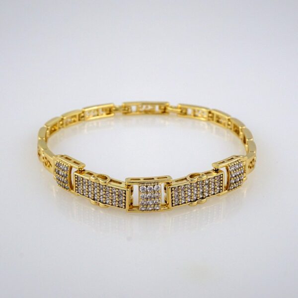 Bracelets Woman/ Pulseras mujer/   Zircon Stone/  14K Real Color// B419