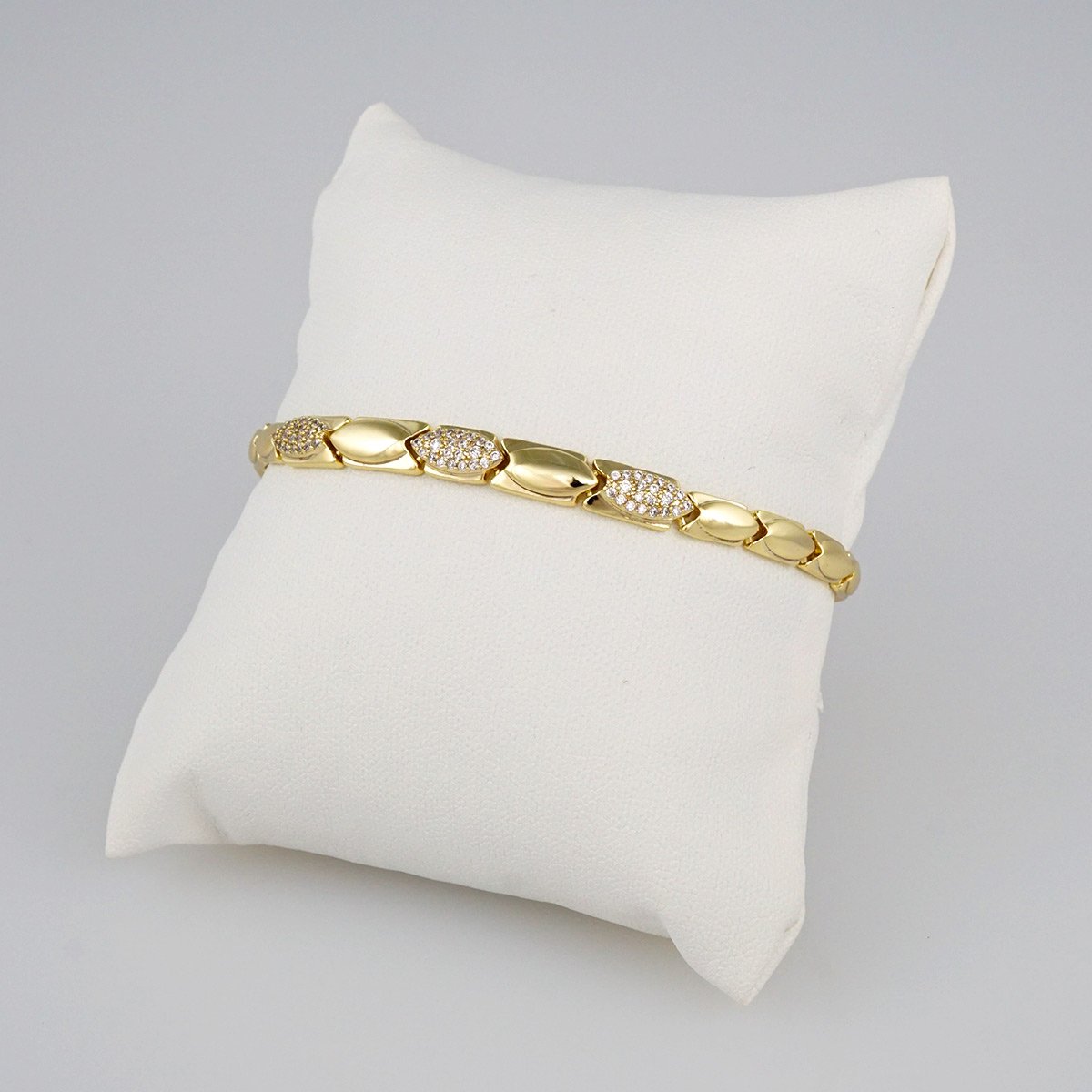 Bracelets Woman/ Pulseras mujer/ Zircon Stone/ 14K Real Color// B422 - Image 2